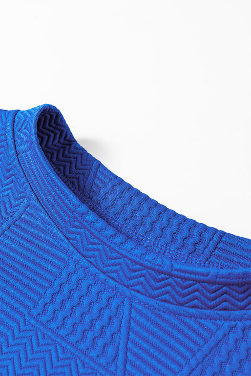 Ruffled Sleeve Summer Top and Cropped Loose Pants Set